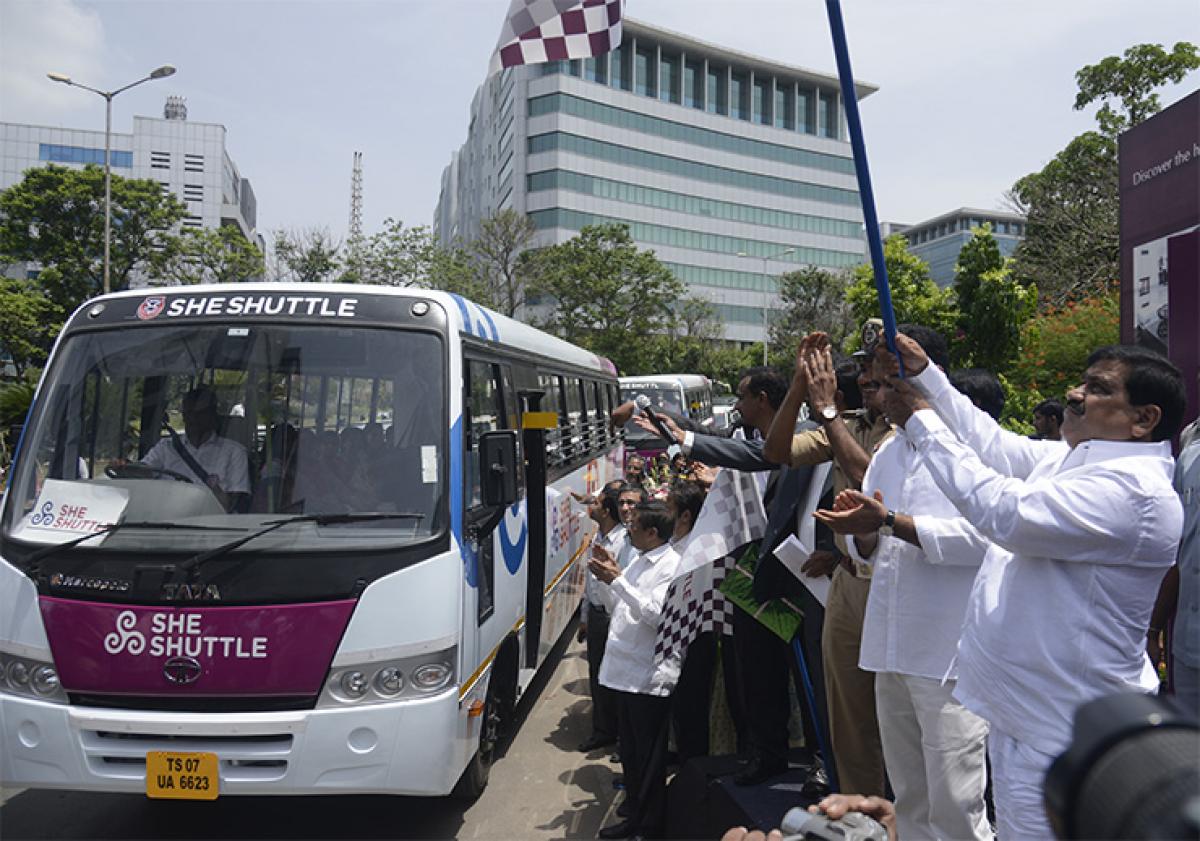 She Shuttles for Cyberabad women